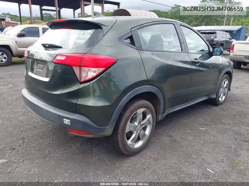 2018 HONDA HR-V VIN 3CZRU5H32JM706659 — фото 5