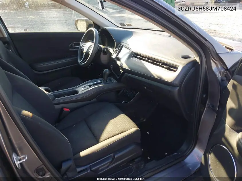 2018 HONDA HR-V VIN 3CZRU6H58JM708424 — фото 5