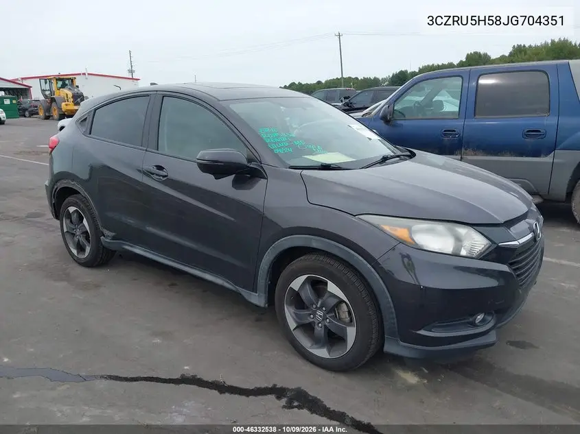 HONDA HR-V 2018, VIN 3CZRU5H58JG704351