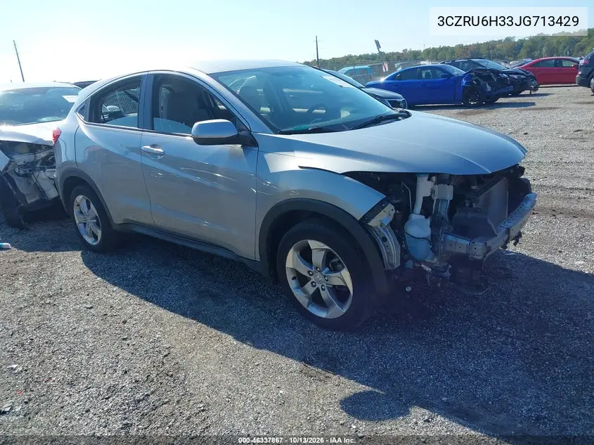 HONDA HR-V 2018, VIN 3CZRU6H33JG713429