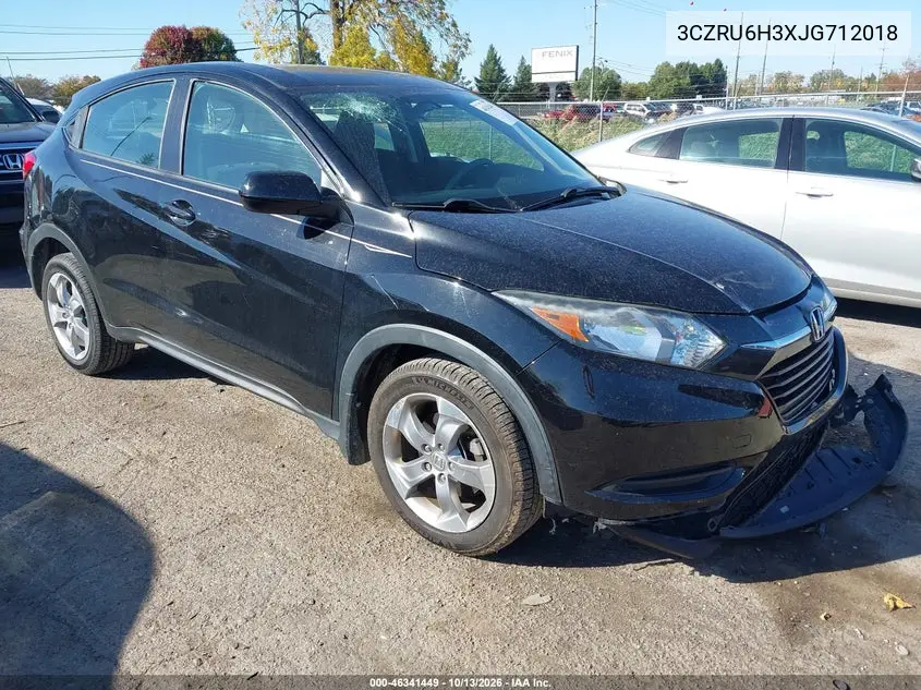 HONDA HR-V 2018, VIN 3CZRU6H3XJG712018