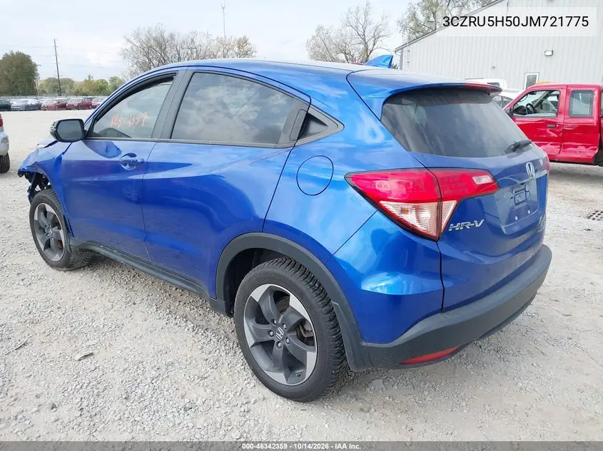2018 HONDA HR-V VIN 3CZRU5H50JM721775 — фото 3