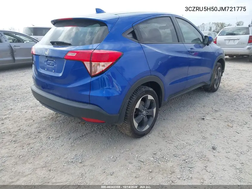 2018 HONDA HR-V VIN 3CZRU5H50JM721775 — фото 4