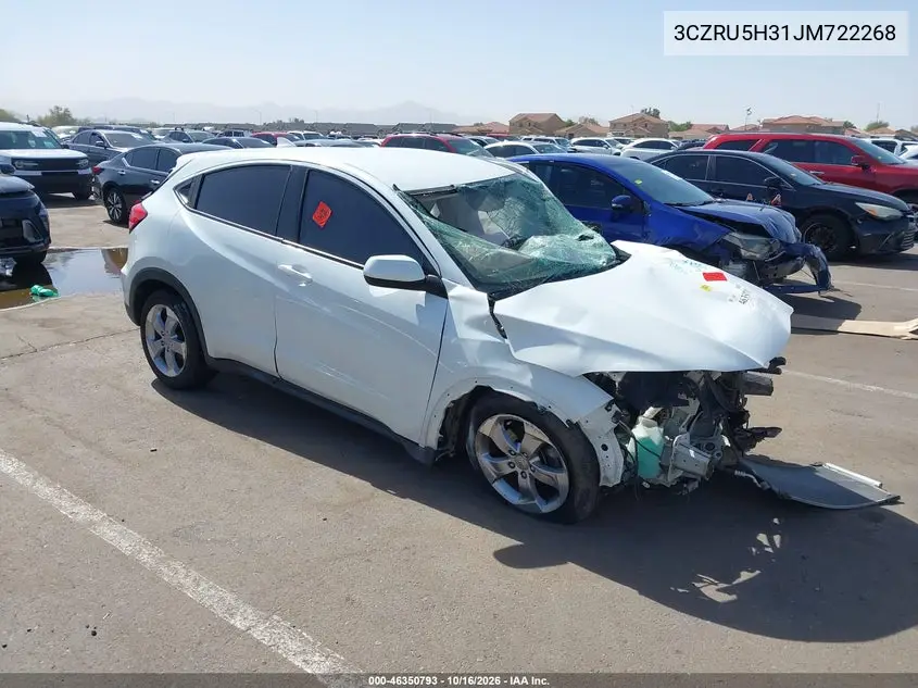 HONDA HR-V 2018, VIN 3CZRU5H31JM722268