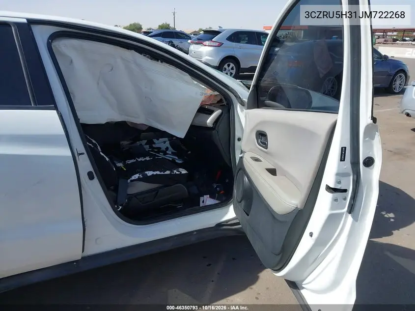 2018 HONDA HR-V VIN 3CZRU5H31JM722268 — фото 5