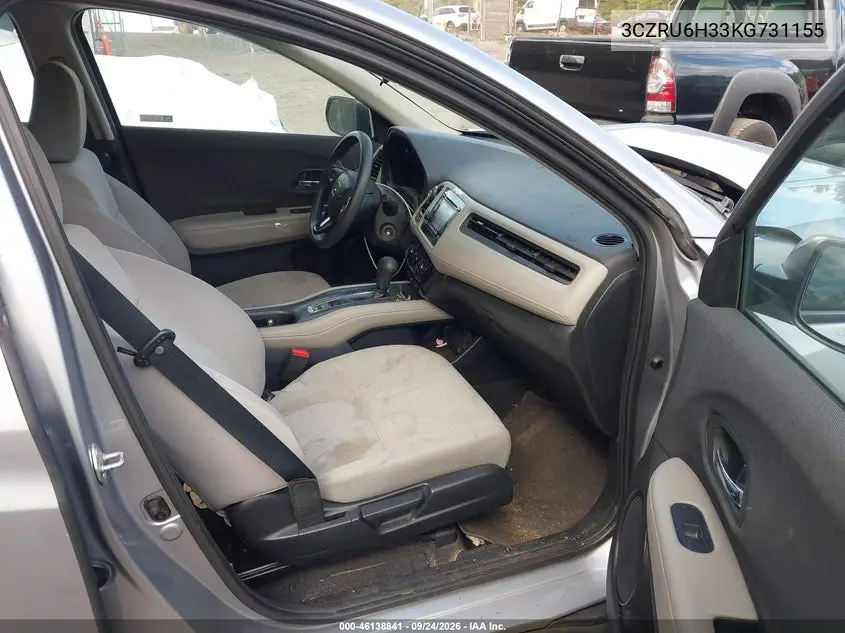 2019 HONDA HR-V VIN 3CZRU6H33KG731155 — фото 5