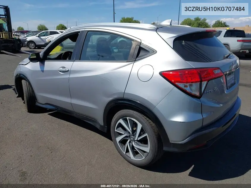 2019 HONDA HR-V VIN 3CZRU5H10KG707484 — фото 3