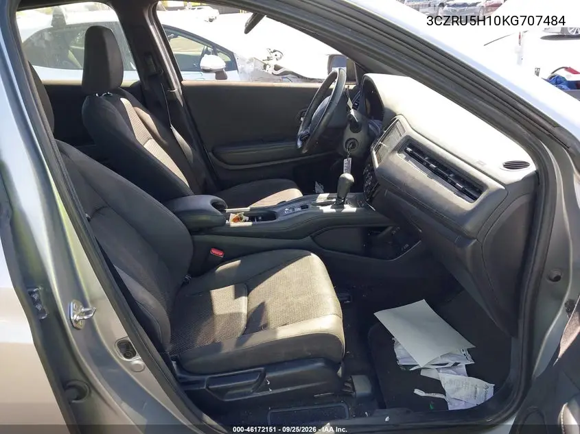 2019 HONDA HR-V VIN 3CZRU5H10KG707484 — фото 5