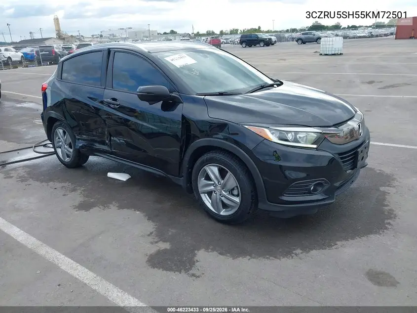 HONDA HR-V 2019, VIN 3CZRU5SH55KM72501