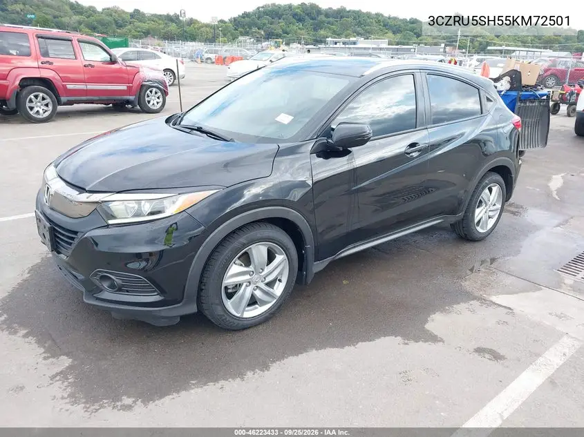 2019 HONDA HR-V VIN 3CZRU5SH55KM72501 — фото 2