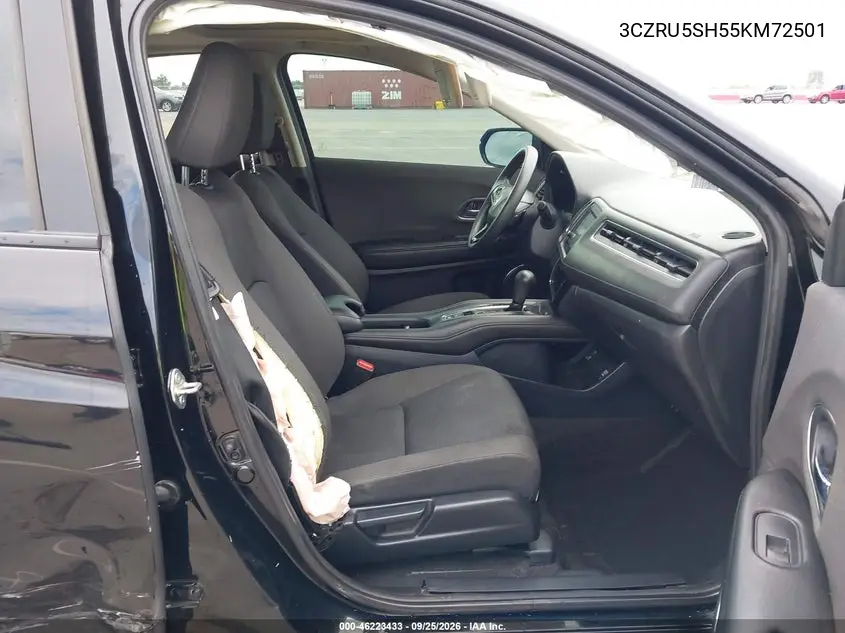 2019 HONDA HR-V VIN 3CZRU5SH55KM72501 — фото 5