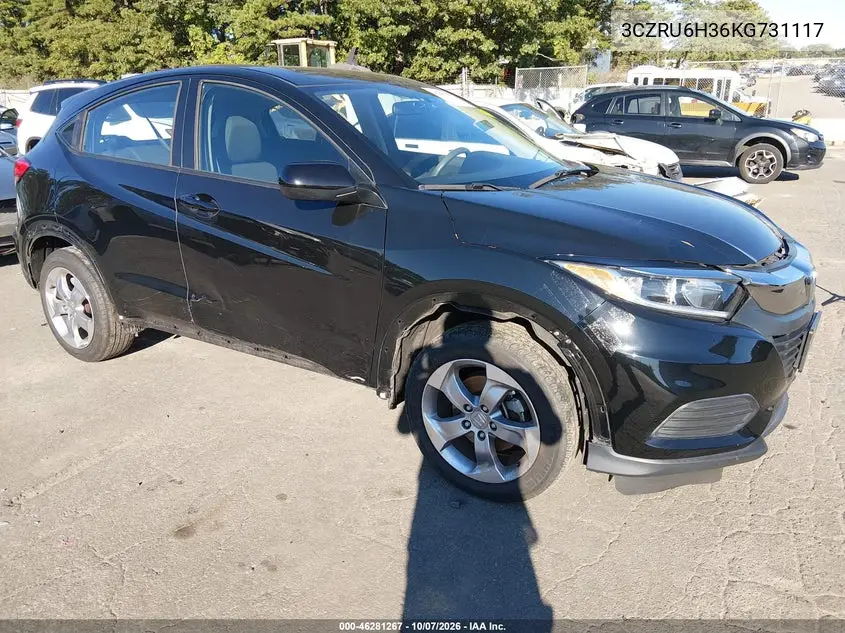 HONDA HR-V 2019, VIN 3CZRU6H36KG731117