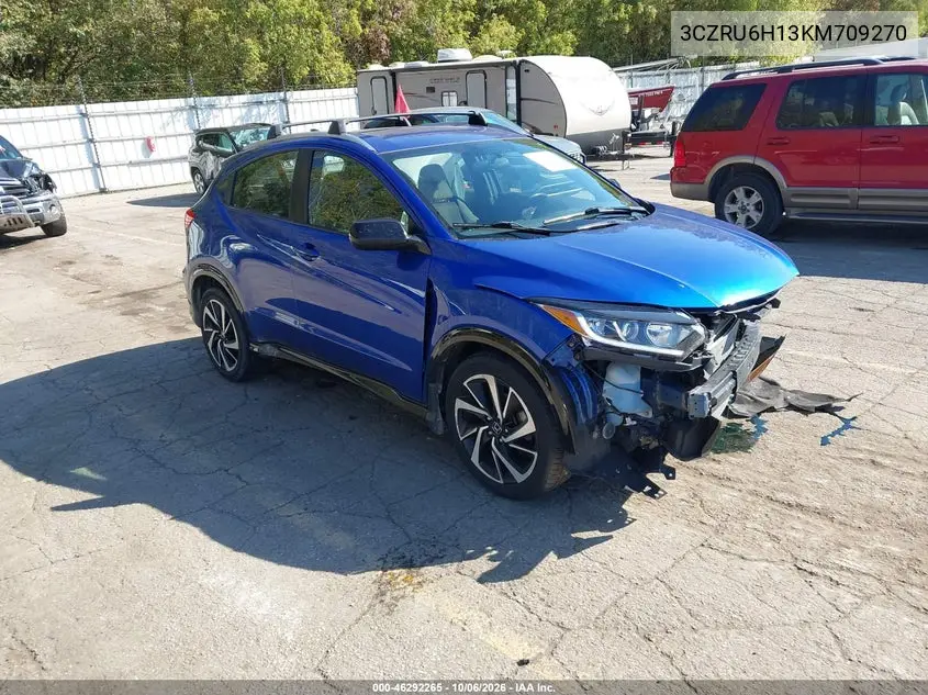 HONDA HR-V 2019, VIN 3CZRU6H13KM709270