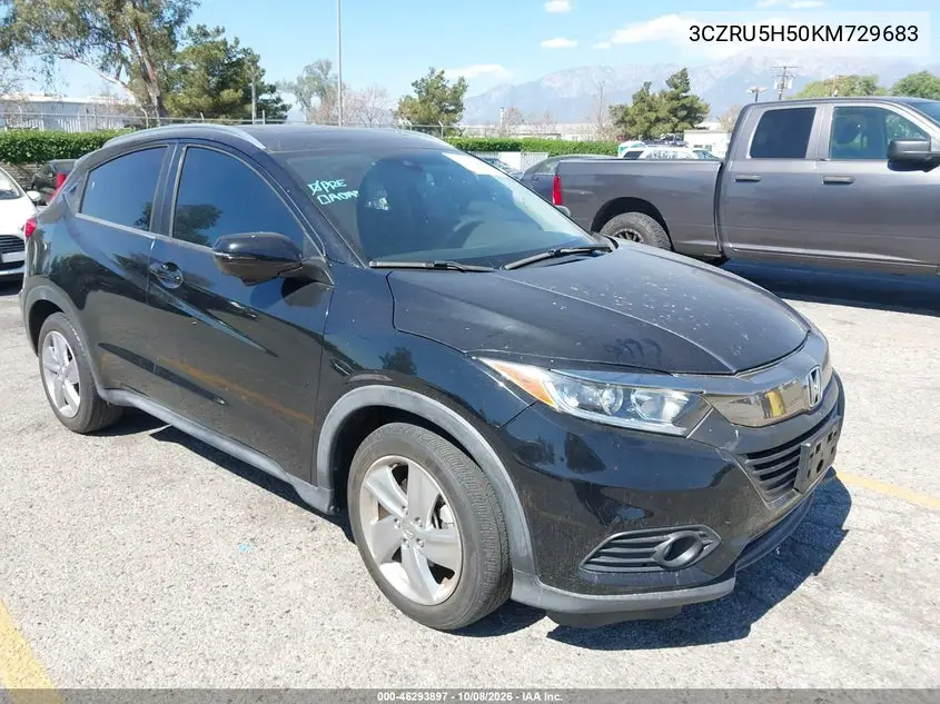 HONDA HR-V 2019, VIN 3CZRU5H50KM729683