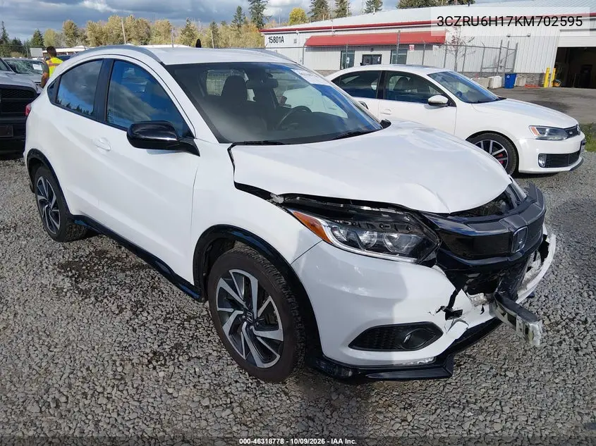 HONDA HR-V 2019, VIN 3CZRU6H17KM702595