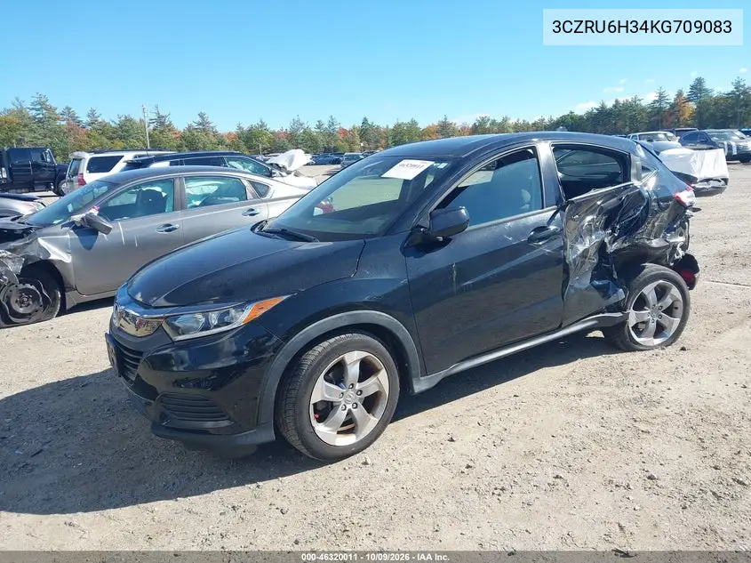 2019 HONDA HR-V VIN 3CZRU6H34KG709083 — фото 2