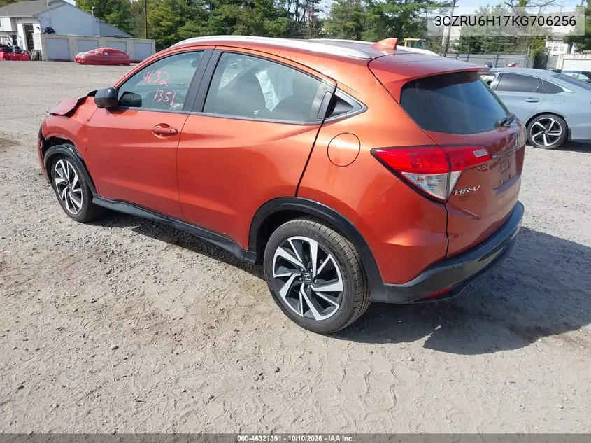 2019 HONDA HR-V VIN 3CZRU6H17KG706256 — фото 3