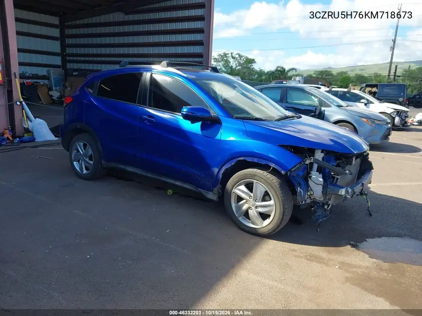 HONDA HR-V 2019, VIN 3CZRU5H76KM718673