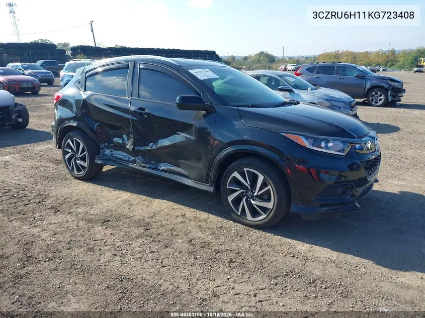 HONDA HR-V 2019, VIN 3CZRU6H11KG723408