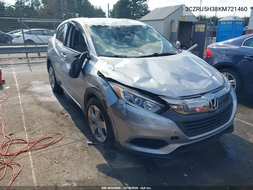 HONDA HR-V 2019, VIN 3CZRU5H38KM721460