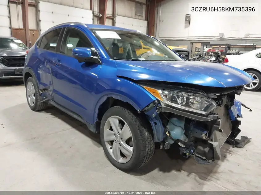 HONDA HR-V 2019, VIN 3CZRU6H58KM735396