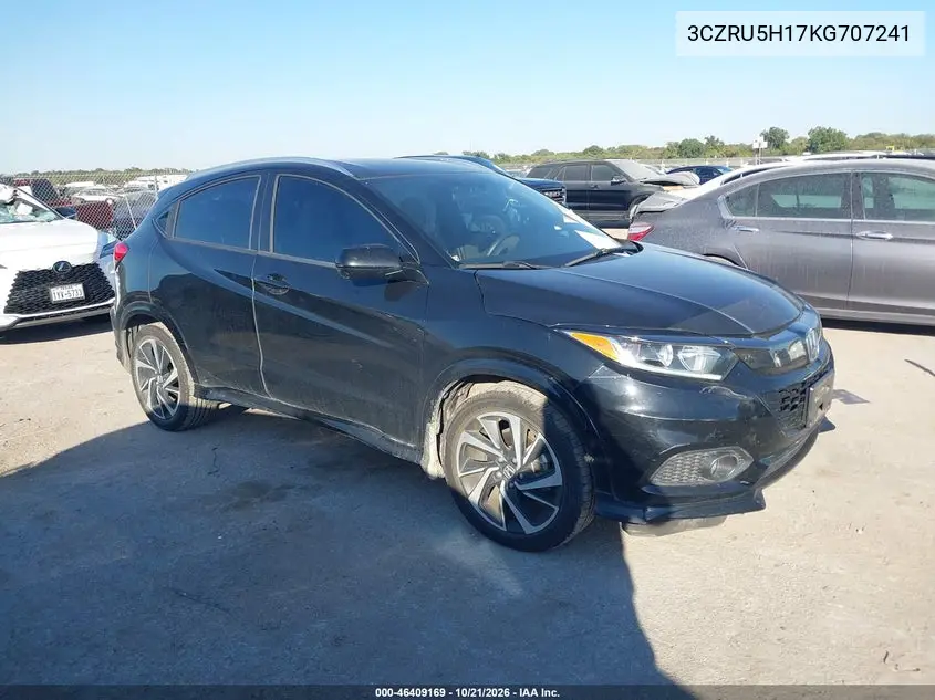 HONDA HR-V 2019, VIN 3CZRU5H17KG707241