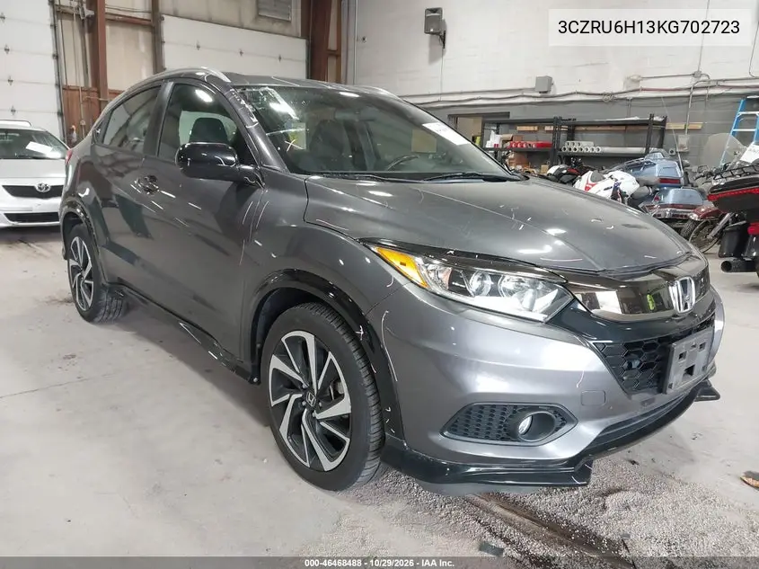 HONDA HR-V 2019, VIN 3CZRU6H13KG702723