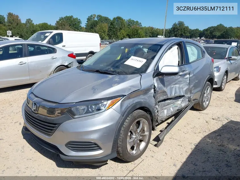 2020 HONDA HR-V VIN 3CZRU6H35LM712111 — фото 2