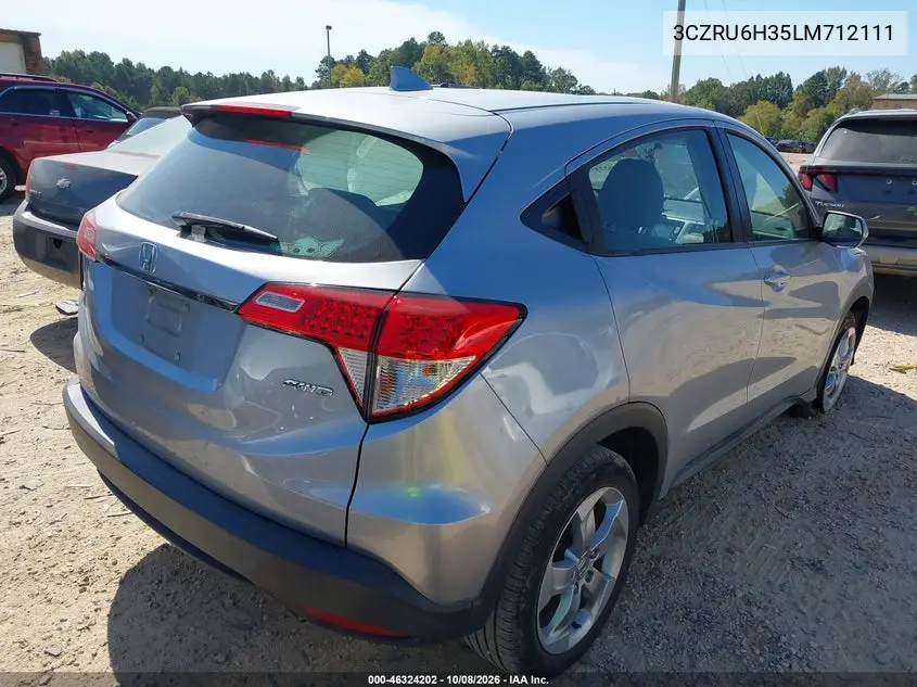 2020 HONDA HR-V VIN 3CZRU6H35LM712111 — фото 4