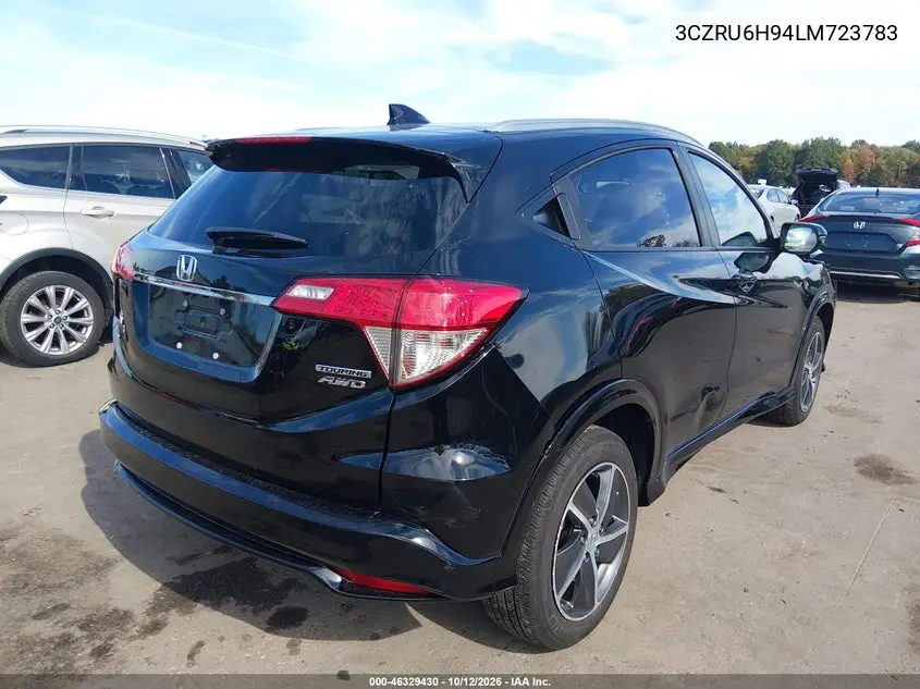 2020 HONDA HR-V VIN 3CZRU6H94LM723783 — фото 4