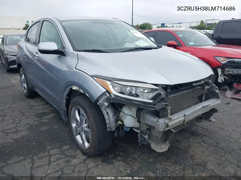 HONDA HR-V 2020, VIN 3CZRU5H38LM714686