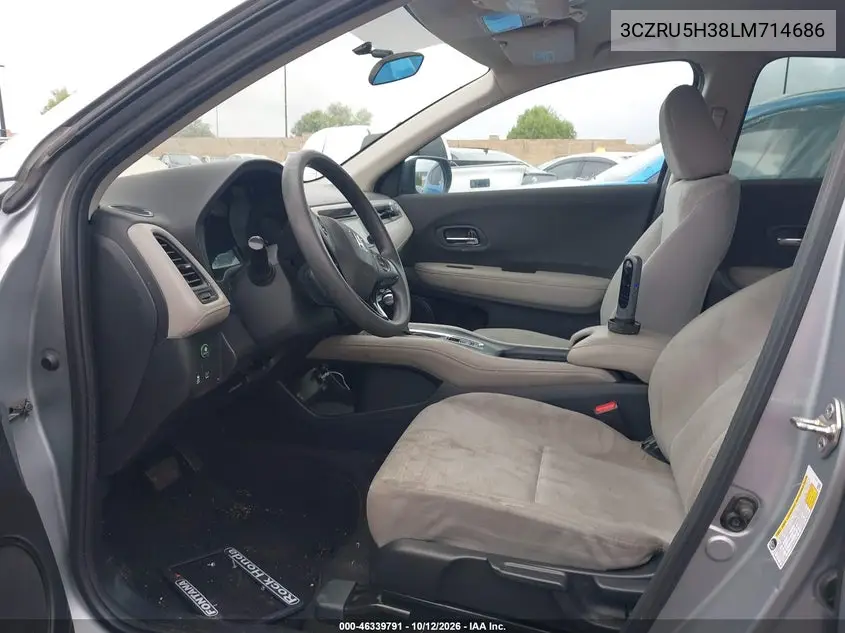 2020 HONDA HR-V VIN 3CZRU5H38LM714686 — фото 5