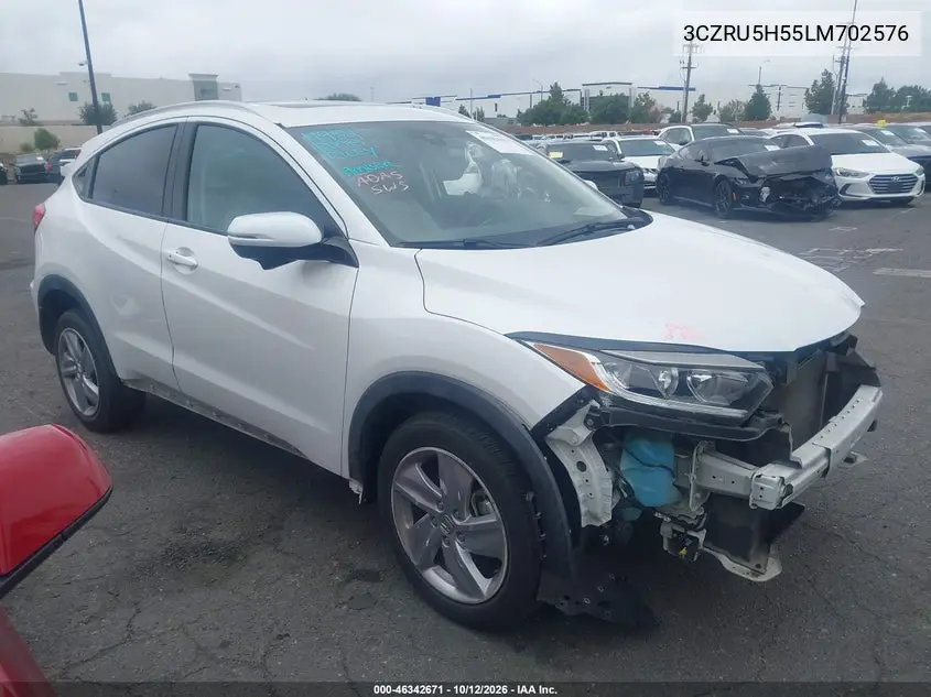 HONDA HR-V 2020, VIN 3CZRU5H55LM702576