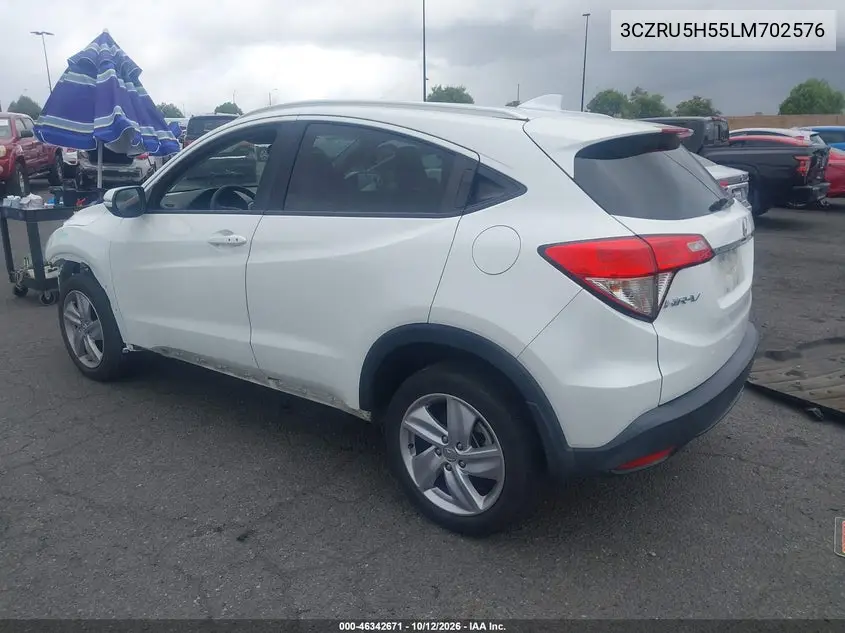 2020 HONDA HR-V VIN 3CZRU5H55LM702576 — фото 3