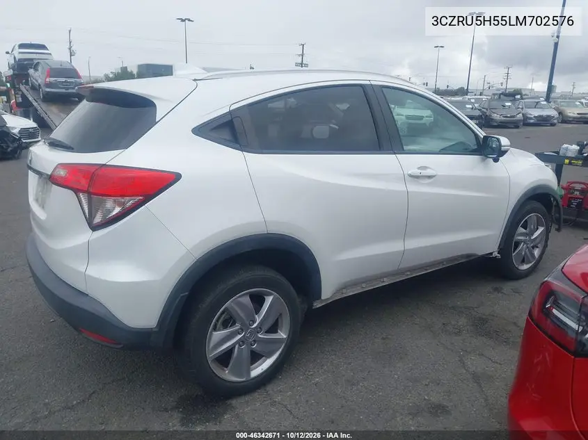 2020 HONDA HR-V VIN 3CZRU5H55LM702576 — фото 4