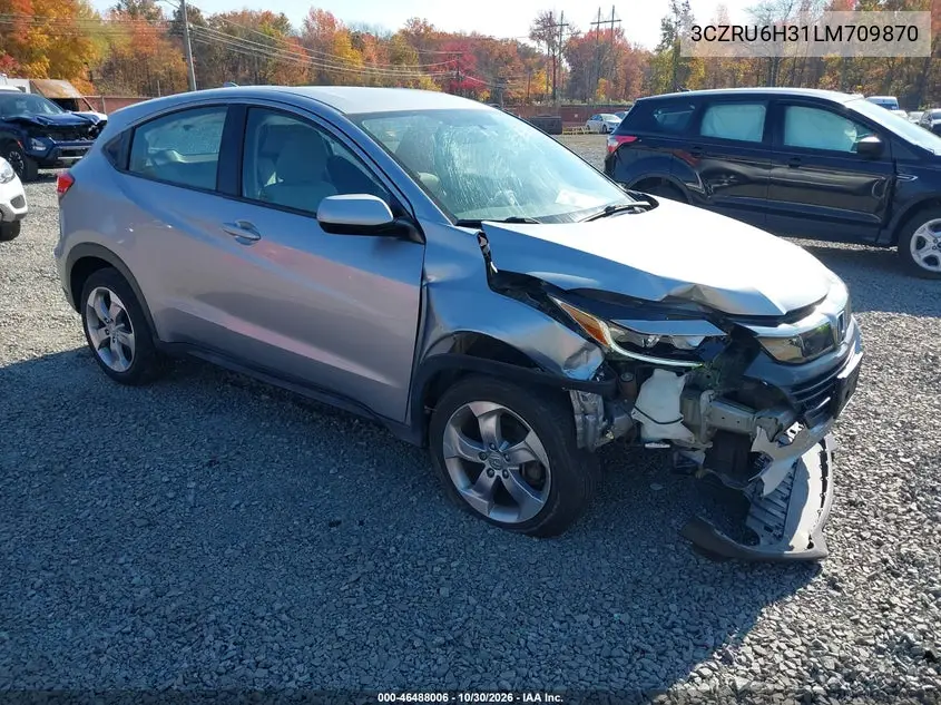 HONDA HR-V 2020, VIN 3CZRU6H31LM709870