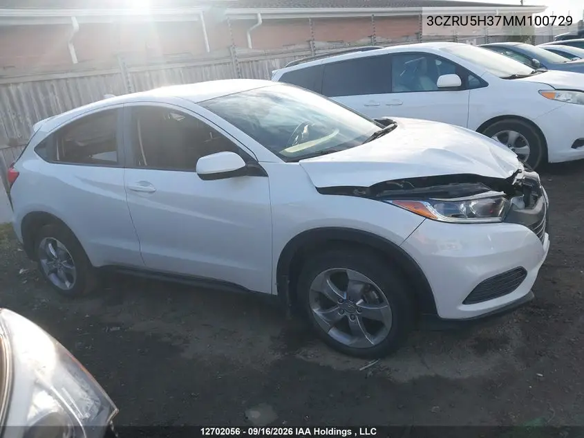 2021 HONDA HR-V VIN 3CZRU5H37MM100729 — фото 14