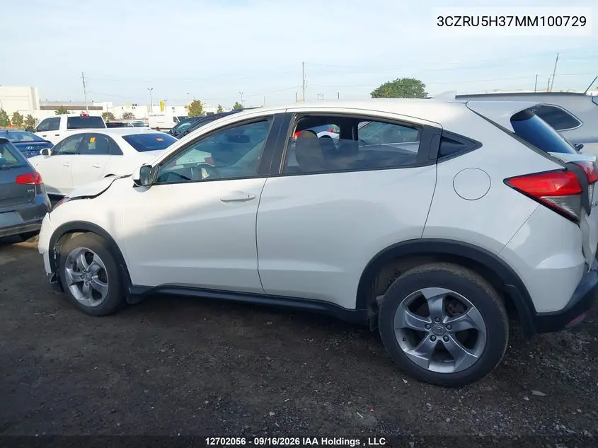 2021 HONDA HR-V VIN 3CZRU5H37MM100729 — фото 15