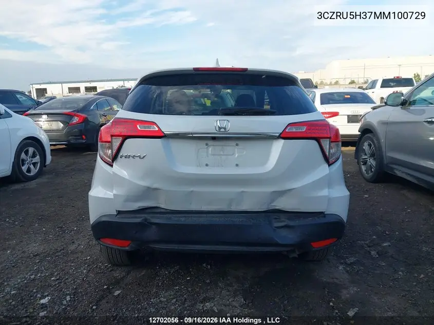 2021 HONDA HR-V VIN 3CZRU5H37MM100729 — фото 17