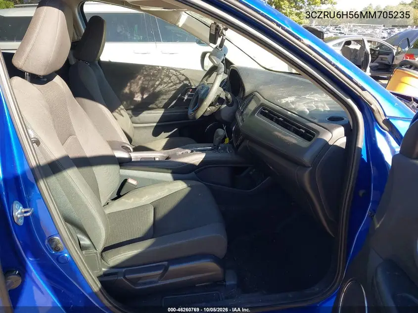 2021 HONDA HR-V VIN 3CZRU6H56MM705235 — фото 5
