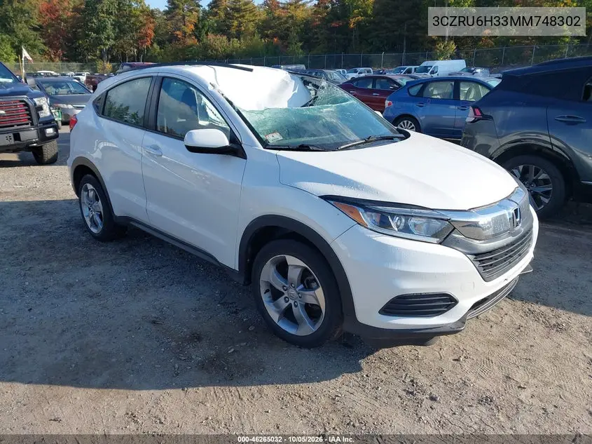 HONDA HR-V 2021, VIN 3CZRU6H33MM748302