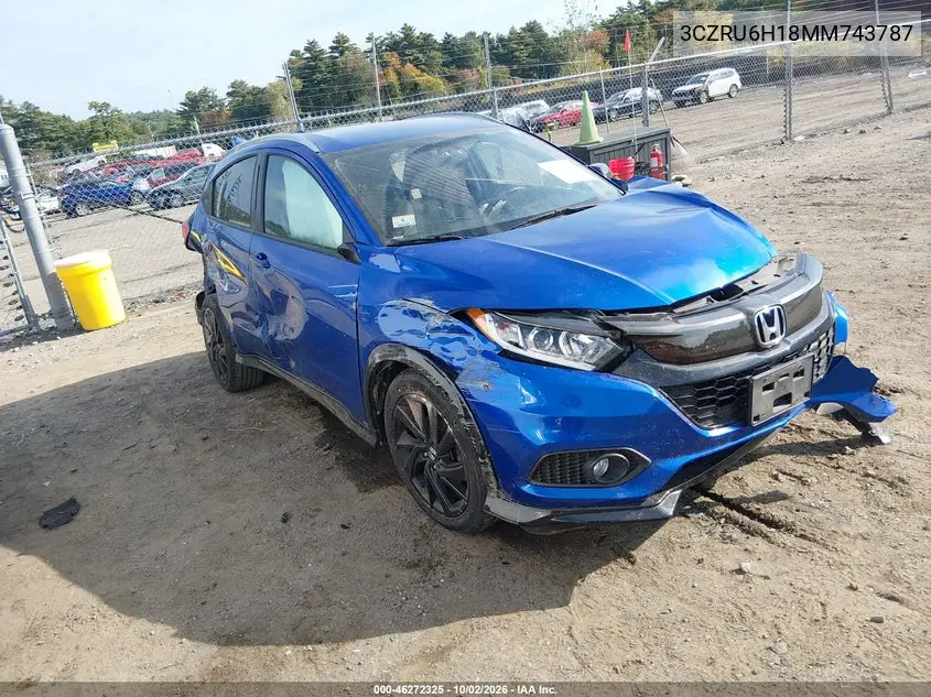 HONDA HR-V 2021, VIN 3CZRU6H18MM743787