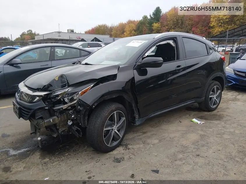 2021 HONDA HR-V VIN 3CZRU6H55MM718140 — фото 2