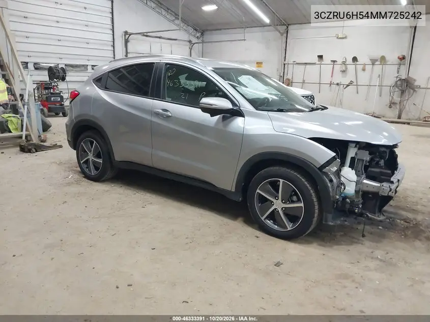 HONDA HR-V 2021, VIN 3CZRU6H54MM725242