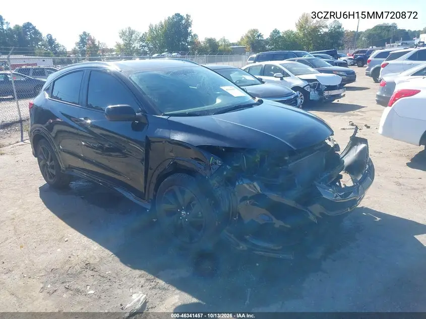 HONDA HR-V 2021, VIN 3CZRU6H15MM720872