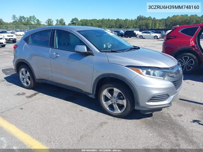 HONDA HR-V 2021, VIN 3CZRU6H39MM748160