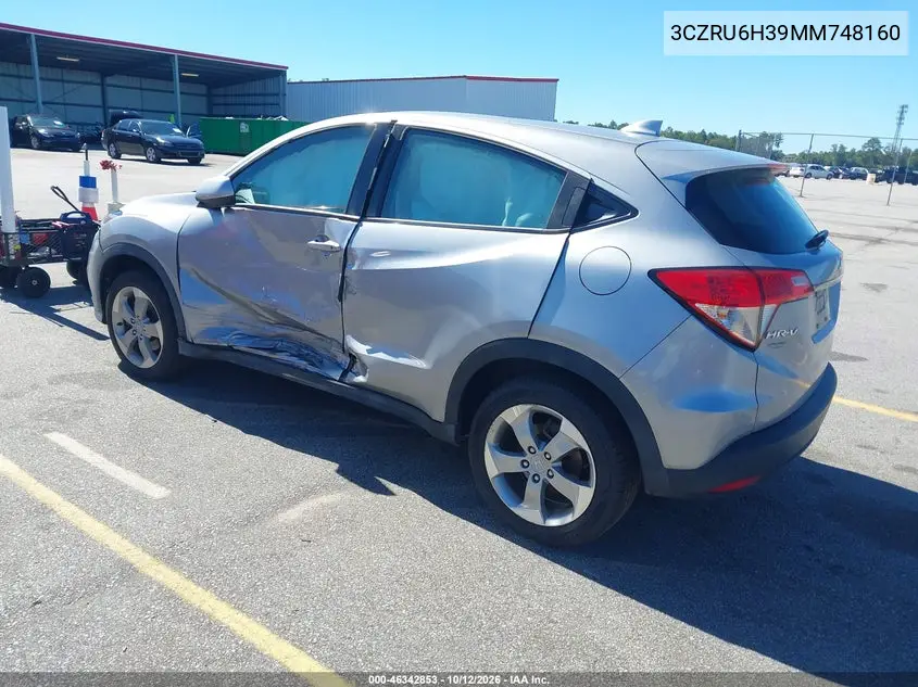 2021 HONDA HR-V VIN 3CZRU6H39MM748160 — фото 3