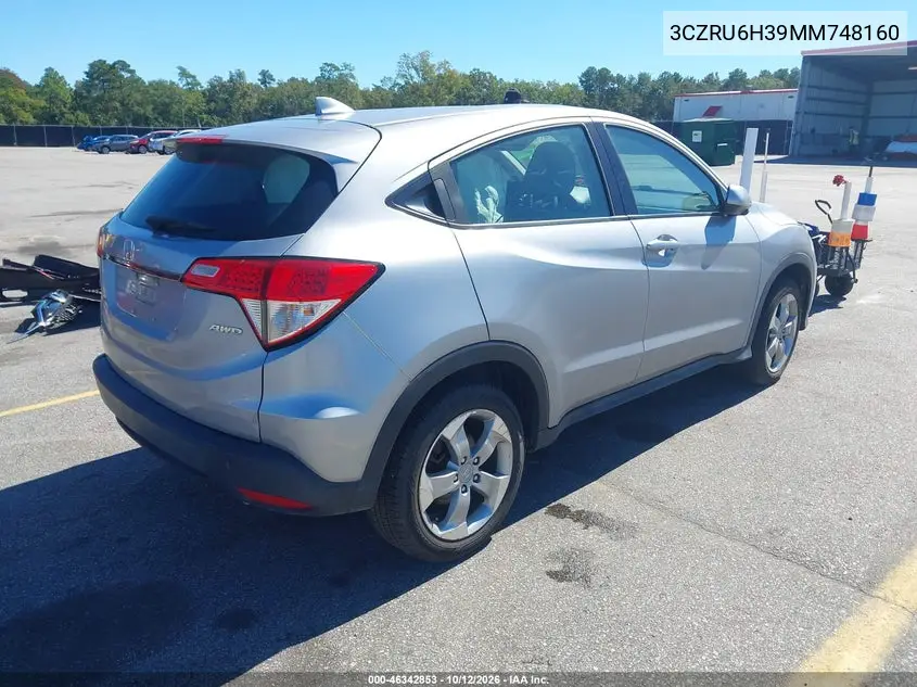2021 HONDA HR-V VIN 3CZRU6H39MM748160 — фото 4