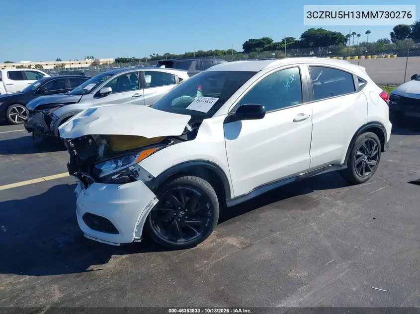 2021 HONDA HR-V VIN 3CZRU5H13MM730276 — фото 2