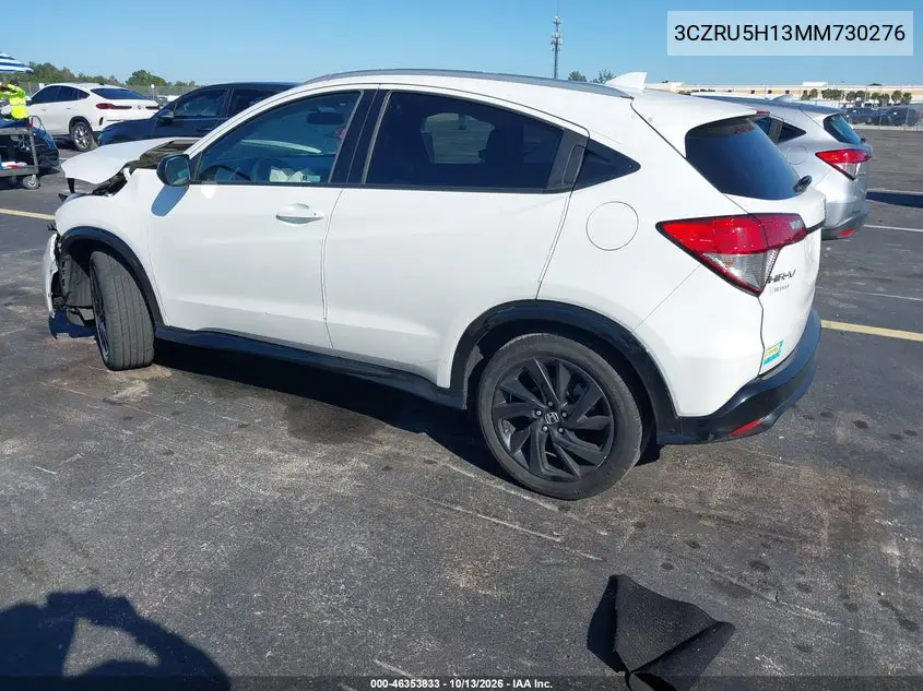 2021 HONDA HR-V VIN 3CZRU5H13MM730276 — фото 3